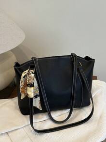New Luxury High-End Pattern Versatile Women's Shoulder Tote Bag - Black - View 10