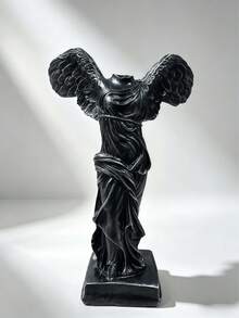 1pc Medium Sized Tabletop Dark Bronze Winged Victory Of Samothrace Sculpture Art Statue Decorative Figurine Ornament, Suitable For Living Room Bedroom Office Bookshelf Entryway, Light Luxury Aesthetic Display Housewarming Gift Home Improvements - A - View 7