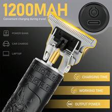 LQT 家用理髮工具組 (5件/4件/3件/2件/1件)，迷你無線理髮器套裝，鬍鬚修剪器、刮鬍刀和耳/鼻毛修剪器，USB 充電，男士理髮工具，適用於個人、家庭和理髮店使用，理想的男士禮物，父親節禮物 - 查看 7