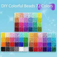 1/3/4/5 Boxes 2.6mm Perler Beads Creative Handmade Kit, DIY Fuse Beads Puzzle Keychain Pendant Making, Suitable For Enthusiasts, Can Create Various Patterns, Birthday, Graduation, Valentine's Day, Party Gifts, Handmade Gifts For Family, Friends, Classmates - Multicolor - View 13