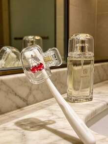 Cherry Shaped Toothbrush Holder - Cute Design For Travel And Home Storage With Transparent Lid, Compact And Portable Design Easy To Carry, Protects Toothbrush Head, Dual Drainage And Ventilation Function, Suitable For Home, Dorm And Travel Use | Cute Toothbrush Head Storage Box Suitable For Bathroom Storage, Suitable For Home And Dorm Use - 彩色 - 查看 7