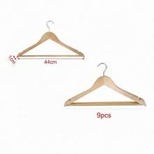 44x1.0cm Wood Natural Wood Hangers, Adult Natural Wood Hangers For Clothes - Redwood - View 8
