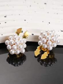 1/2PCS Cufflinks For Shirt Women Button Covers Clip, Elegant Golden Bridal Wedding Button Covers, Vintage Cuff Shirt Jewelry, Perfect Formal Gift - A - View 13