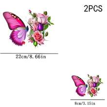 1/2/3PCS Durable Washable Heat Transfer Vinyl, Rose Pink Gradient ...