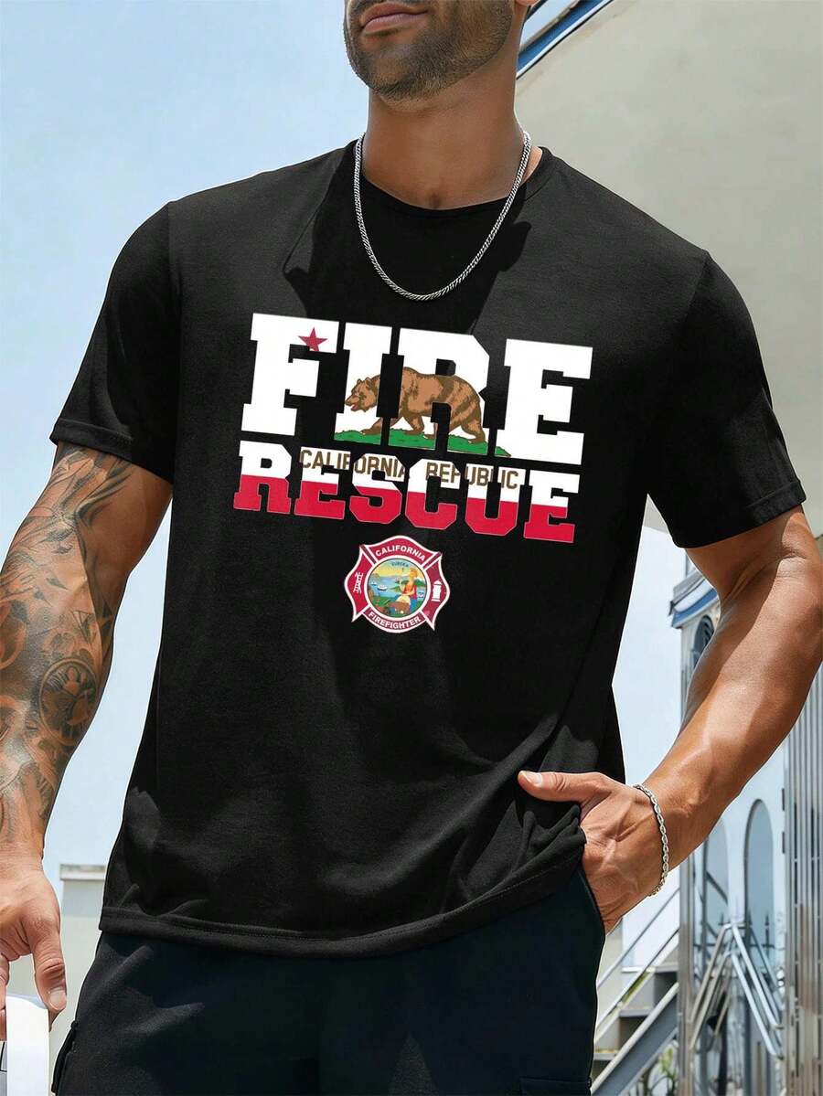 Men T-Shirts - Black - View 1
