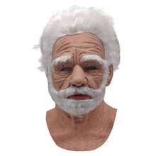 Halloween Old Man Mask Realistic Vicissitudes Simulation Full Face Mask Role Play School Party Gathering Game Head Cover - View 12