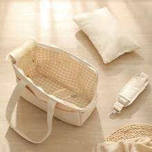 1pc Large Capacity Solid Color Adjustable Strap Pet Carrier Bag, Suitable For Cats And Dogs, 2 Sizes, Multi-Pocket Design, Handheld Or Shoulder Carry, Breathable Window, Includes Pillow, Comfortable And Breathable, Suitable For Outdoor Travel - Multicolor - View 2
