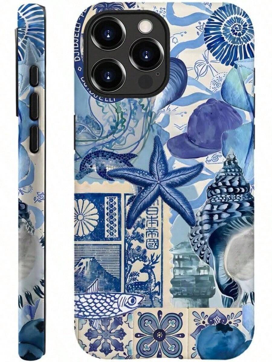 Una funda de teléfono eleganteNo incluye cordón ni funda con soporte. Para14,Se ajustaEscarchadoCasoDiseñoParaChicaMujer, CosteroPezVeranoLindoSello. Accesorios para Vacaciones. Funda para teléfono, compatible con 17ProfessionalMax/17Air/16ProfessionalMAX. 15ProfessionalMax. /14Pro/13Pro/12/11, Funda de Teléfono Personalizada para Hombres y Mujeres, Estilo Medio - Diseño 1 - Ver 1