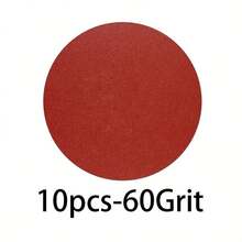 10pcs 9-Inch Holeless (225mm) Multi-Grit 60-600# Round Sandpaper - Suitable For Woodworking, Rust Removal And Polishing, Compatible With All 225mm Orbital Sanders, Furniture And Metal Treatment, Durable Abrasive Pads, Home Improvement Tool Accessories - Red - View 12