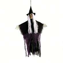 1pc/Set - Halloween Decoration Grim Reaper Skeleton Large Hanging Ghost Haunted House Bar Scene Props Witch Witchcraft Hanging Ornament - View 15