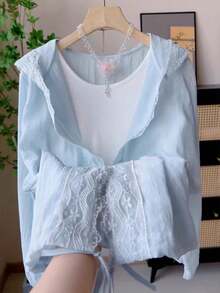 Women Tops - Light Purple - View 9