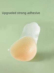 1pc Invisible Strapless Bra Adhesive And 10pcs Reusable Lift-Up Breast Pads, Invisible Front-Clasp Self-Adhesive Push-Up Breast Pads, Women's Lingerie And Lingerie Accessories - Multicolor - View 6