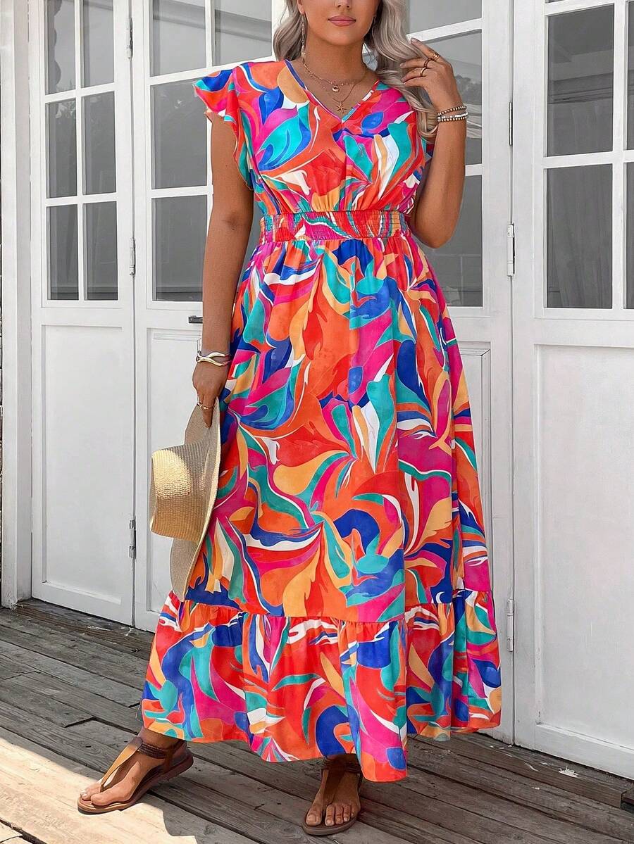 Women Maxi Dresses - Multicolor 5 - View 1