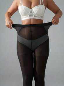 Translucent Black Tights, Elegant And Lightweight, Suitable For Professional Commute And Evening Events - Black - View 2