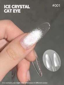 XEIJAYI 1瓶猫眼凝胶指甲油，UV/LED固化，持久速干指甲凝胶 - 春夏送给女性的理想礼物 - 白色 - 查看 2