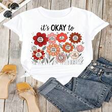 Heartfelt Teacher Appreciation Graphic T-Shirt 100% Cotton Oversized Soft Breathable Casual Crewneck Short Sleeve Top Thank You Teacher Best Teacher Teacher's Day Educator Gift Cute Teachers Educators School Staff Gift Givers - 白色 - 查看 18