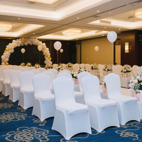 1/5/10/30PCS Elastic Spandex Banquet Chair Covers, Universal Stretch Fit Chair Covers Protective Covers, Wedding Decoration Dining Chair Covers, Suitable For Weddings, Holidays, Banquets, Parties, Celebrations, Business Meetings, Christmas