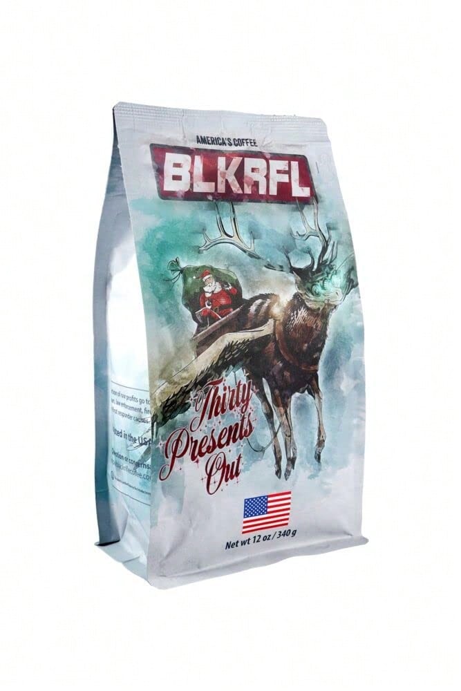 Black Rifle Coffee Company Thirty Presents Out, Rican Christmas Medium Roast Ground Coffee, 12 OZ Bag - 白色 - 查看 1