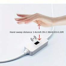 LQHZMYY 1pc Low Voltage 5V USB Powered LED Neon Light Strip With Gesture Hand Wave Switch, Multiple Lengths 0.3m--6m, Cuttable, For Live Streaming Fill Light, Hallway Staircase Lighting, Room Decoration, Room Atmosphere, Cabinet Decoration - Neon Lights - View 4