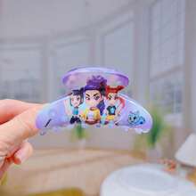 1pc Cute Plastic Hair Clip For Girl Group, Sweet Hairpin, Fashion Hair Accessory, Great Gift For Fans (Random Style) - Multicolor - View 1