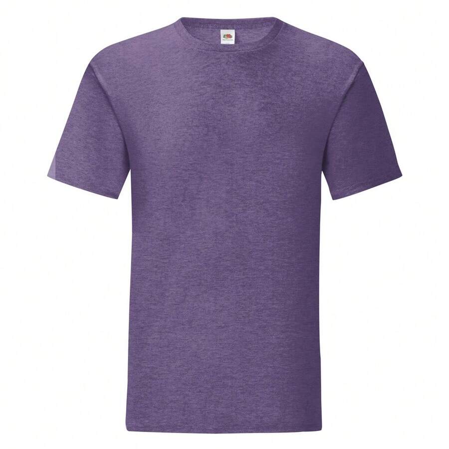 Fruit Of The Loom Mens Iconic T-Shirt - Heather Purple - View 1