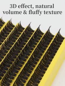 Cílios Postiços Olho de Gato 200 Aglomerados 80D, Comprimento Misto 10-16mm, Curvatura D/DD. Cílios Estilo Natural DIY - Cílios Grossos - Aglomerados de Cílios Fofos, Cílios. Amigável para Iniciantes, Fácil de Aplicar. Adequado para Maquiagem Diária, Festa, Apresentação em Palco ou Ocasiões de Feriado, Suprimentos para Técnica de Cílios, Exclusivo para Entusiastas de Beleza. Presente para Família, Namorada, Melhor Amiga. Presente de Feriado - Visão 6