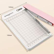 1pc Manual Colorful Press Paper Cutter With Ruler Scale, Photo Trimmer, Suitable For Office And School Supplies, Non-Electric - 1pc - View 8