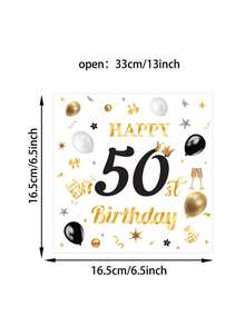 20張/組 30-80歲生日慶祝面紙，年齡派對一次性面紙，派對面紙 - 查看 8