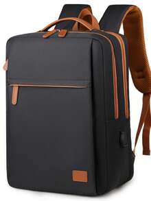 Business Travel Laptop Bag For Tourism And Commuting, Large Capacity Leisure 16-Inch - Black - View 6