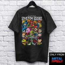 Unisex T-shirt med rund hals i mjuk bomull med grafiskt tryck – Välj din Fighter T – Unisex (för män och kvinnor) – Rolig – Gamer – Heavy Metal – TV-spel – Musik – Retro – Vintage - Svart - Visa 1