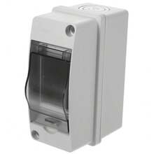 2 Way Consumer Unit Din Rail Enclosure Distribution Box Lock - A - View 3