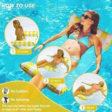 Detachable Mesh Seat Inflatable Pool Float, Portable Swimming Pool Party Supplies, Summer Beach Pool Accessories For Adults - Multicolor - View 8