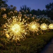 Solar Firework Fairy Light IP65 Waterproof 8 Modes Outdoor String Lamp For Garden Patio Lawn Decor - 2PC Multicolor - View 5