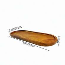 1 pieza Bandeja de madera, Bandeja de almacenamiento de tocador de baño estilo granja, Bandeja organizadora de madera impermeable, Adecuada para dispensador de jabón, fragancia, velas aromáticas, encimera de baño y decoración de cocina - color madera C - Ver 8