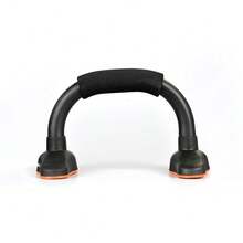 WIN.MAX Iron H-Shaped Push-Up Stand, Steel Structure, Comfortable Foam Grips, Rubber Non-Slip Base, Home Fitness Strength Training Equipment - Black - View 5