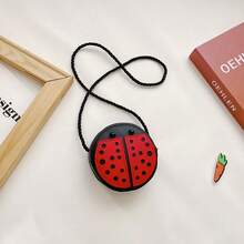 New Children's Bags, Cartoon Shoulder Bags, Cute Bee, Snail, Ladybug Backpacks, Stylish Coin Purses, Mini Bags. - Red - View 5