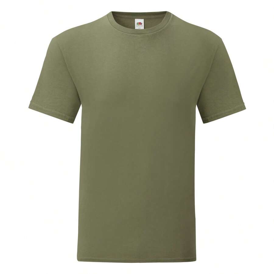 Fruit Of The Loom Mens Iconic T-Shirt - Classic Olive Green - View 1