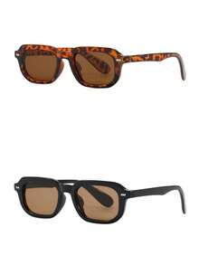 1PC/2PCS Women's Sunglasses New Style Personalized Retro Premium Texture Casual Street Style Outdoor Sun Protection Commute Outfit Beach Vacation Outfit Versatile Essential - Multicolor - View 15