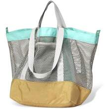 Nouveau sac à bandoulière avec grande capacité, sac en maille d'été pour femmes, sac à main de style coréen, sac décontracté polyvalent. - Jaune citron - Voir 2