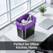 5 Rolls 100pcs Large Size Thickened Drawstring Trash Bags, High Toughness, Strong Load-Bearing, Durable And Sturdy, Suitable For Home, Kitchen, Office And Outdoor Cleaning - Multicolor - View 9
