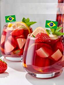 50/100/200 piezas Palillos con Bandera de Brasil - Perfectos para Decorar Cupcakes, Cócteles y Aperitivos | Adecuados para Fiestas, Bufés y Eventos Especiales, Palillos de Cóctel, Mini Banderas, Decoraciones de Cupcakes, Palillos con Bandera, Decoraciones de Fiesta, Celebraciones, Bar de Cócteles, Banderas para Pasteles, Suministros para Fiestas - A - Ver 5