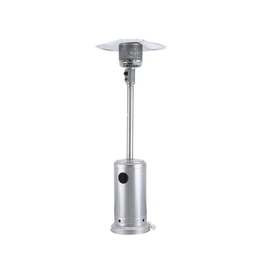 Freestanding Gas Patio Heater Powerful Heat Output Adjustable Settings Weather-Resistant Outdoors Garden - Regular - View 1