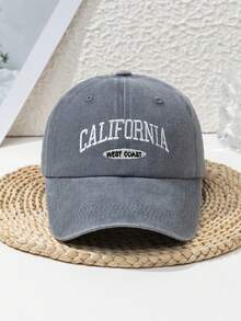 1pc Unisex Embroidered Vintage Letter Baseball Cap, Suitable For Daily Wear, Baseball Cap For Beach And Outdoor Sports - Multicolor - View 9