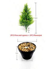 逼真仿真松树 | 枝繁叶茂，翠绿逼真 | 适用于户外庭院、花园、露台、门廊、小径装饰 | 也适用于室内家居、客厅、餐桌装饰 | 理想的圣诞装饰 - 彩色 - 查看 11
