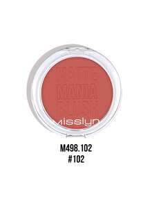 MISSLYN 1入 Matte Mania 腮紅，長效持久 8 色絲滑高顯色腮紅，啞光妝效易上妝臉部彩妝，適合日常穿搭與派對 Y2K 風格，生日與情人節禮物，純素無動物實驗品牌美妝 - #102 sunset rosewood - 查看 10