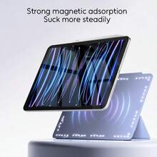 磁吸保護殼 適用於 iPad Pro 13 2025 M5、iPad Air 11 2026(M4)、iPad A16 11代/10代、iPad Mini 7、iPad Mini 6 2024 2022 M2、iPad Pro 12.9 4代 5代 6代 - 薰衣草色 - 查看 5