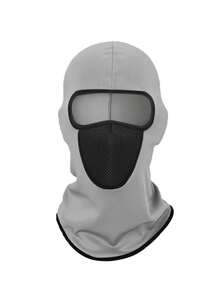 1 pieza/2 piezas Máscara facial de malla con protección solar, gorro tipo balaclava con cuello integrado, protección UV, gorro de ciclismo y máscara facial, adecuado para salidas diarias, viajes de primavera, viajes, etc. - Estilo J - Ver 25