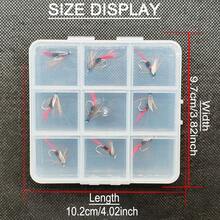 Fishing Bait-2Boxes Bundle(Total 18Pcs Flies)Fly Fishing Flies Lure-Wet Flies Fishing For Trout Fishing Nymph Lure(9Pcs/Box-Royal WulffFly Bait+9Pcs/Box-Wet Fly Red Bait) - Multicolor - View 6