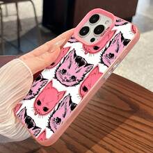 Funda para móvil con diseño de adorables caras de gato rosa, compatible con Samsung, Apple, VIVO, OPPO, , ,  y Honor. Fabricada en TPU, protege eficazmente tu teléfono de golpes y caídas. - Rosa - Ver 5