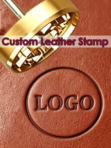Stempel Kulit Kuningan Kustom, Besi Cap Kulit, Alat Embossing Kulit Kustom, Stempel Kulit Pegangan Tekan Dingin, Hadiah untuk Pria Pecinta Kulit, Hadiah yang Dipersonalisasi - MultiWarna - View 1